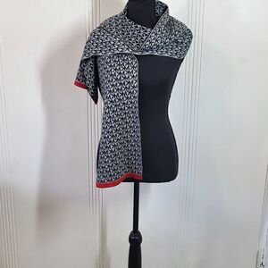 Micheal Kors Black & Red Scarf